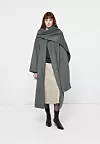 Calvin Klein FACE SCARF COAT - Klasičan kaput - charcoal heather - 447,14 eura