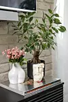 U stanu je puno zelenila i bijelih detalja