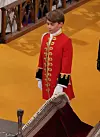 Princ George kao kraljev paž na krunidbi