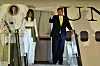 US President Donald Trump with his wife Melania Trump and daughter Ivanka Trump with her husband Jared Kushner arrived in Palam, New Delhi, after visiting the Taj Mahal in Agra and addressing a huge crowd at the Motera stadium in Ahmedabad, India. 24 Feb 2020, Image: 500727473, License: Rights-managed, Restrictions: World Rights, Model Release: no, Credit line: Newslions Media / MEGA / The Mega Agency / Profimedia