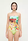 Seafolly CUBA BANDEAU ONE PIECE - Kupaći kostim - turquoise - prije 179,04 eura, sada 71,95 eura
