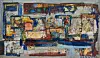 STINICE, Split, 1961., kombinirana tehnika na drvu, 70,5 x 122 cm