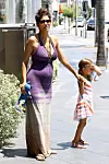 West Hollywood, CA - Olivier Martinez takes his pregnant fiancĂ© Halle Berry and her daughter out to a nice Mother's Day lunch at Riva Bella in West Hollywood. Halle, expecting her second child and first with Olivier, showed her growing baby bump in a purple tie dye halter maxi dress. May 12, 2013,Image: 161202718, License: Rights-managed, Restrictions: World Rights,World Rights, Model Release: no, Credit line: AKM Images / Backgrid USA / Profimedia