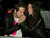 (U.S. TABS OUT) Ryan Reynolds and Alanis Morissette backstage at The 2003 MTV Movie Awards held at the Shrine Auditorium on May 31, 2003 in Los Angeles, California. (Photo by Kevin Winter/Getty Images)