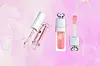 Glossier Lip Gloss (15,20 eura)/ Dior Addict Lip Glow Oil (261,90 kn; 34,76 eura)