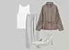 Mango majica bez rukava (22,29 eura)/Reserved donji dio trenirke (15,99 eura)/Stradivarius cipele (25,99 eura)/Zara kratki kaput s remenom (59,95 eura)
