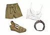Bermude 120 kn C&A Traka za kosu 89,90 kn OYSHO; Top 139, 40 kn; STRADIVARIUS Espadrile Vidorreta 549 kn RODEA.