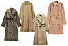 Midi pamučni model 59,95 € ZARA/ Midi pamučni model 49,99 € Stradivarius/ Kraći pamučni baloner 79,95 € ZARA/ Kraći dvoredni model od pamuka 54,99 € H&M