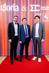 Marin Čilić, Sanel Volarić (predsjednik Uprave Groupama osiguranja) sa sinom