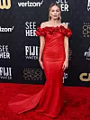 Margot Robbie u crvenoj Balmain haljini na dodjeli Critics Choice nagrada