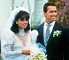 Maria Shriver i Arnold Schwarzenegger na svom vjenčanju 1986. godine