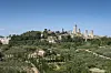 The medieval skyline of San Gimignano. Siena, in tuscany Italy.