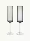 Ručno puhane čaše za šampanjac Ripple, set od 2 komada - 37,99 eura