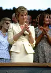 9 Jul 1995: Portrait of Diana, Princess of Wales during the Lawn Tennis Championships at Wimbledon in London. \ Mandatory Credit: Clive Brunskill/Allsport