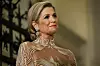 Queen Maxima of the Netherlands looks on during the opening of the exhibition ‘Iris van Herpen: Sculpting the Senses‘ at the Musee des Arts Decoratifs, in Paris, on November 28, 2023. The exhibition, inaugurated on November 28, 2023 by Queen Maxima of the Netherlands and Brigitte Macron opens to the general public on Novemeber 29, 2023 and features 100 haute couture dresses by the Dutch couturier. (Photo by Thomas SAMSON/AFP)