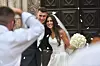 Helena Matić i Dominik Livaković nakon obreda nisu skidali osmijehe s lica