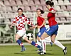 Gradski stadion u Vrbovcu - kvalifikacijska utakmica za Svjetsko prvenstvo u ženskom nogometu izmedju reprezentacija Hrvatske i Srbije 2010.