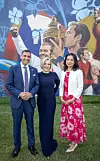 Javed Patel sa suprugom Ambrinom i Renatom Sabljak koja je otpjevala britansku i hrvatsku himnu