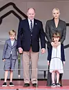 Princeza Charlene sa suprugom prinocm Albertom II .kćerkom Gabriellom i sinomJacquesom, na Velikoj nagradi Monaka