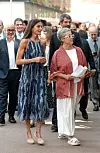 Letizia je odabrala klasične španjolske espadrile u nježnoj nijansi lavande, s potplatom od prirodne rafije i vrpcama koje se vežu oko gležnjeva