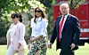 Donald Trump sa suprugom, punicom i sinom Barronom