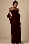 Dugački model haljine Azzura Floral-Applique