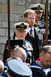 Charles i Harry na sprovodu kraljice Elizabete II