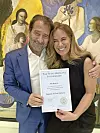 Dr. Tena Kovačević Janko i prof. Kypros Nicolaides, pionir fetalne medicine kod kojeg je završila subspecijalizaciju