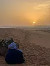Zalazak sunca u blizini sela saharskog sela Merzouga