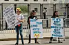 Abortion rights demonstrators outside of the U.S. Supreme Court in Washington on Wed., May 11, 2022. Democrats are trying to get ahead of the Supreme Court's expected reversal of Roe v. Wade with a bill that would protect abortion access nationwide.,Fotografija: 690473303, licenca: Rights-managed, ograničenja:, dopuštenje modela:no, Credit line: SHURAN HUANG/New York Times/Profimedia