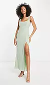 Asos design maxi zelena haljina (63,50 eura)