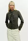 Desigual SLIM MILITARY JACKET - Traper jakna - green - 149 eura