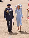 Princeza Kate je za ovu prigodu odabrala svijetloplavu kaput haljinu s potpisom modne kuće Catherine Walker