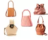 Minimalistička bucket torba Mansur Gavriel €515/ torba od mekane kože Zara 449,90 kn/ ružičasta torba čvrste strukture Louise Et Cie €315/ bucket torb aligatorskog uzorka Danse Lente €385/ bucket torba boje konjaka Loewe €2,250