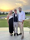 Jan Juričić s roditeljima, mamom Mateom i tatom Filipom