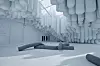 SNARKITECTURE Drift vinilne cijevi na ulazu u šator sajma Design Miami