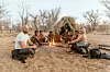 Davor i Anđela s plemenom u pustinji Kalahari.