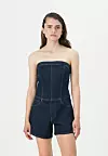 Abercrombie & Fitch STRAPLESS ROMPER - Kombinezon - dark blue - 79,50 eura