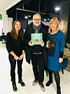 Ana Despot, izdavač Zoran Maljković i književnica Sanja Pilić na promociji slikovnice Luka voli izmišljati.