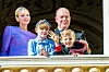 Princeza Charlene, princeza Gabriella, princ Albert II i princ Jacques