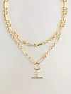 Gold Tone 2 Layer ogrlica - 18 eura