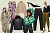 Haljina s uzorkom Zara (30% 199,90 kn)/ haljina s naborom H&M (40% 18 eura)/ pletena dolčevita H&M (47% 16 eura)/ jakna s krznom Max Mara; MATCHESFASHION (45% 1861 eura)/ kardigan s uzorkom Stradivarius (40% 119,90 kn)/ cipele na petu Versace; Farfetch (50% 3088 kn)/ hlače s vidljivim šavovima SSone; MATCHESFASHION (40% 229 eura)/ vunene široke hlače Massimo Dutti (40% 349,90 kn)