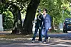 EXCLUSIVE: Jude Law looks dapper in a navy suit as he joins his typically chic wife Phillipa Coan during a stroll in London The actor, 46, looked dapper in a navy suit as he strolled along, carrying a copy of Carol Ann Duffy's Armistice: A Laureate's Choice of Poems of War and Peace. 21 Sep 2019, Image: 472260822, License: Rights-managed, Restrictions: NO Australia, Germany, New Zealand, United Kingdom, Model Release: no, Credit line: MEGA / The Mega Agency / Profimedia