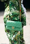 Zelena Chanel Flap torbica