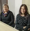 Jagoda Blažeković i Regina Pavelić, administratorice koje su surađivale s pokojnom liječnicom.