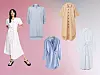 River Island maksi bijela haljina s ovratnikom - £46 (Asos) // Haljina s prugama - 202 kn (Next) // Haljina A kroja - €79 (Cos) // Asimetrična mini haljina - €79 (&Other Stories) // Haljina s čvorom - €24,99 (H&M)