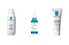 La Roche-Posay Termalna voda koja umiruje kožu i čini je mekom/ La Roche-Posay Hyalu B5 serum za puniji izgled kože i obnovu barijere kože / La Roche-Posay Toleriane Sensitive hidratantna prebiotička njega za osjetljivu kožu