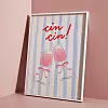 Cin Cin Rose Wine illustration poster - od 7,63 eura do 30,53 eura