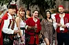 Direktorica TZG Splita Alijana Vukšić i brazilska influencerica Diana Loos Ferraz Braga s domaćinima na Klisu.