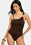 Friends Like These SHOULDER CRINKLE - Kupaći kostim - brown - 55 eura